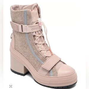 CONVERSE CHUCK TAYLOR ALL STAR GR 82 HIGH 'BLACK ICE - SALT PINK, SIZE 8